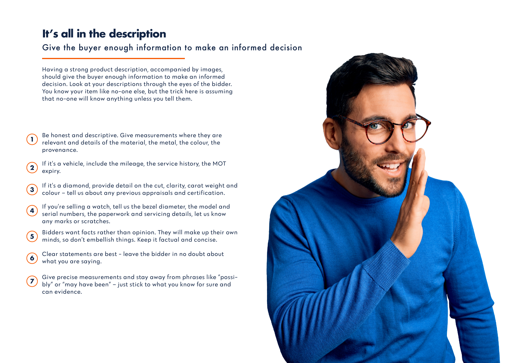 Description tips